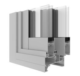 Capral's AGS Commercial 950 Sliding Window Corner Image.