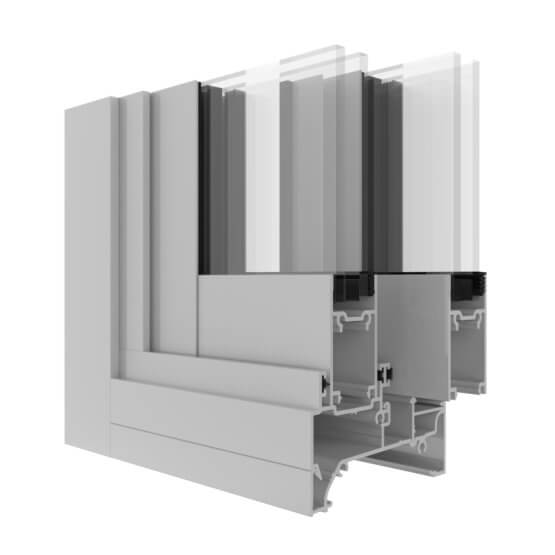 Capral's AGS Commercial 950 Sliding Window Corner Image.