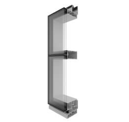 AGS Commercial CW116 116mm Curtain Wall Corner Image.
