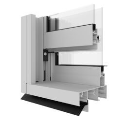 Capral's Urban 281 Double Hung Window Corner Image.