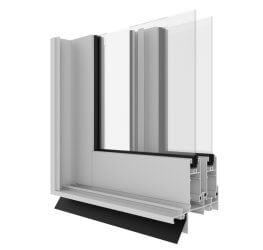 Capral's Urban 284L Lite Sliding Door Corner Image.