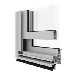 Capral's UrbanPlus 391 Double Hung Window Corner Image.
