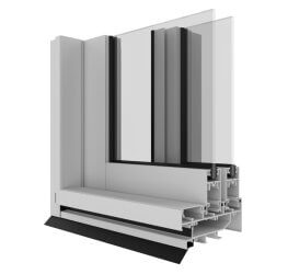 Capral's Urban Plus 394 Sliding Door Corner Image.