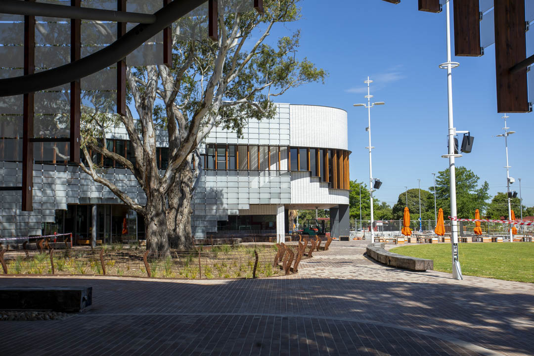 The exterior of the New Springvale Library and Community Hub