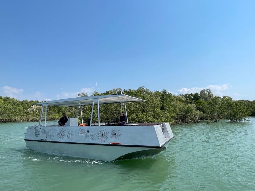 A photo of custom works boat of northern territory's rivers