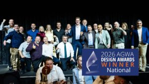 The Capral team and customers celebrating at the 2026 AGWA Awards